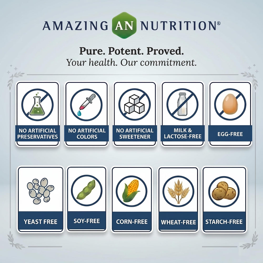 Amazing Nutrition Apple Pectin sello de pruebas de terceros.