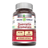 Amazing Nutrition Quercetin 800 mg with Bromelain 165 mg Veggie Capsule bottle front