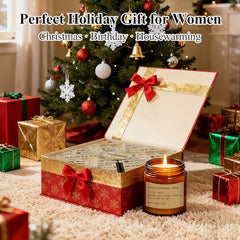 Gift-ready packaging for the 12-pack amber jar candles