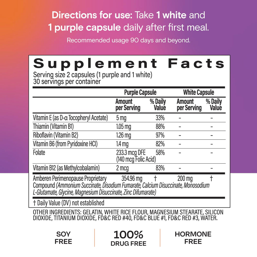 Amberen Perimenopause night sweats graphic showing hopeful comfort.