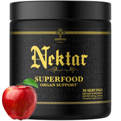 Ambrosia Nektar Apple Symphony tub on kitchen counter for daily energy support