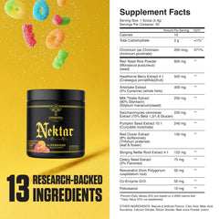 Ambrosia Nektar label-flavor-strawberry-lychee guides flavor selection for a refreshing routine