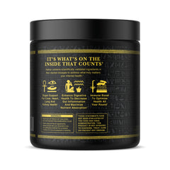 Product packaging highlighting 30 servings and Apple Symphony flavor