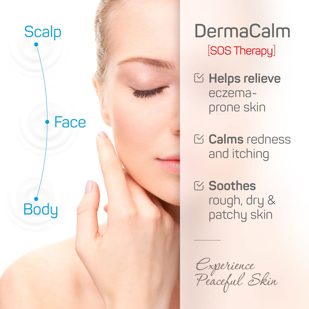 Packaging front of DermaCalm SOS Therapy highlighting 8% urea
