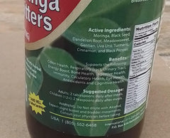 Family-friendly bottle of Amenazel Organic Moringa Bitters