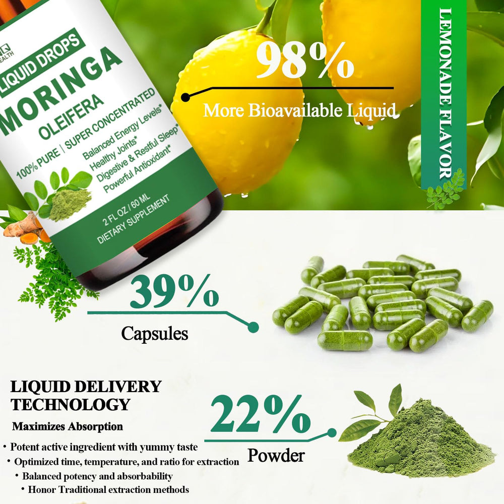 AMENQ Health packaging of organic moringa liquid drops