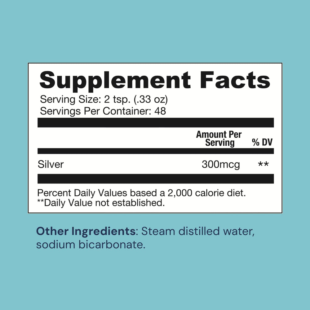 16 oz bottle of Ameo Life Colloidal Silver water