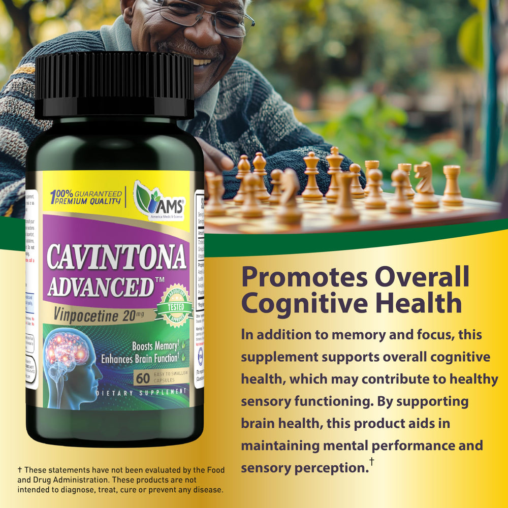 Cavintona ingredients and supplement facts panel