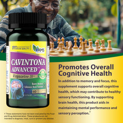 Cavintona ingredients and supplement facts panel
