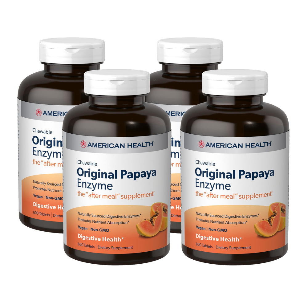 American Health Papaya Enzyme bottle front view