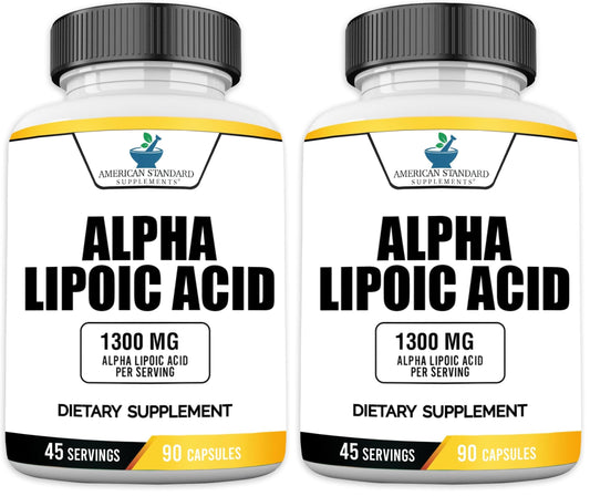 Hero image for American Standard Alpha Lipoic Acid 1300mg per serving in a pack of 2