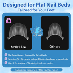 AMilHiTon reusable toe nail forms, durable and easy to clean after DIY sessions.