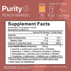 EAAs amino acids formula label for liver health