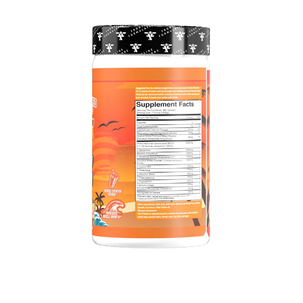 Shaker cup with Amino Flood ready to mix during workout
