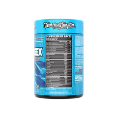 Aminogex Ultra bottle – back label with nutrition facts