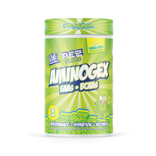 Aminogex Ultra bottle PEZ Sour Green Apple 30 servings