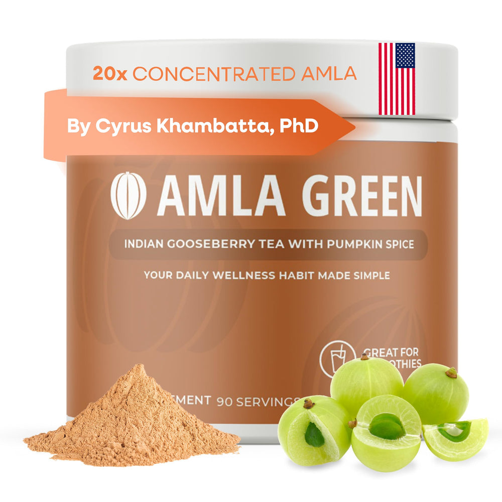 Amla Pumpkin Spice 20x Ultra Concentrated powder bottle label