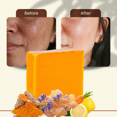Soap bar lathering under running water for refreshing cleanse.