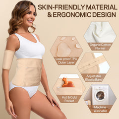 Castor oil wrap for neck and eyes
