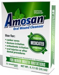 Protective seal and splash bottle of Amosan Spearmint