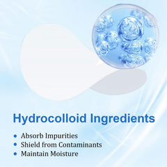 Amouy hydrocolloid absorption patch draws fluids gently from a zit.
