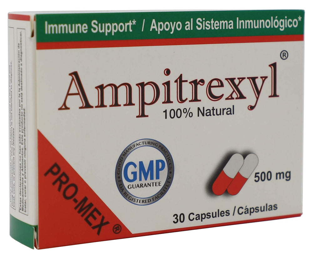 Ampitrexyl 500mg capsules – usage and appearance