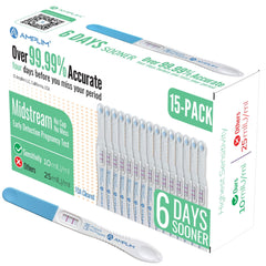 Amplim early detection pregnancy test – midstream usage, front view
