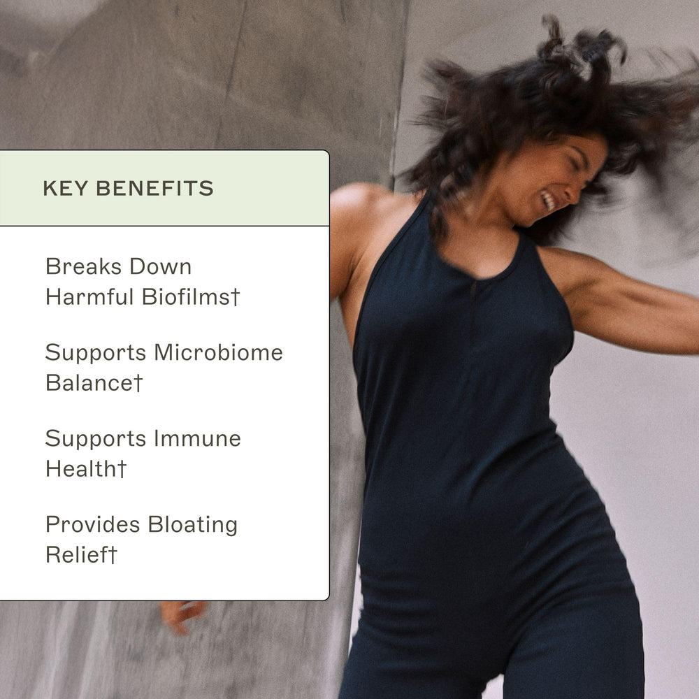 Illustration of gut microbiome balance