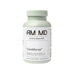 Candifense Candia Overgrowth Supplement bottle with 120 capsules