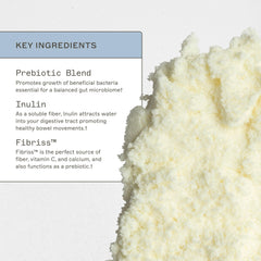 Scoop of Amy Myers MD Prebiotic Fiber Powder beside container