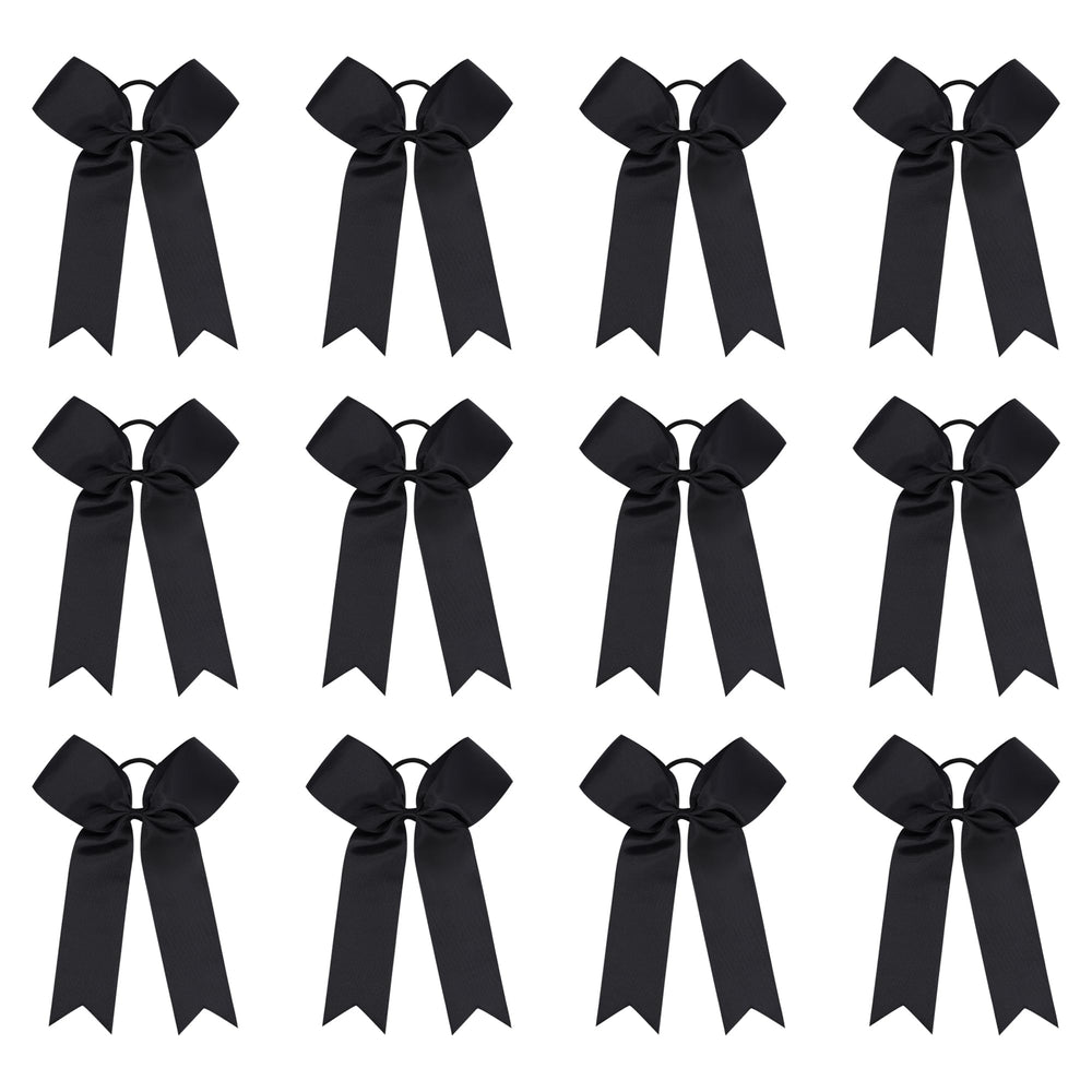Amybasic Cheer Bows 12-pack large worn for game-day impact