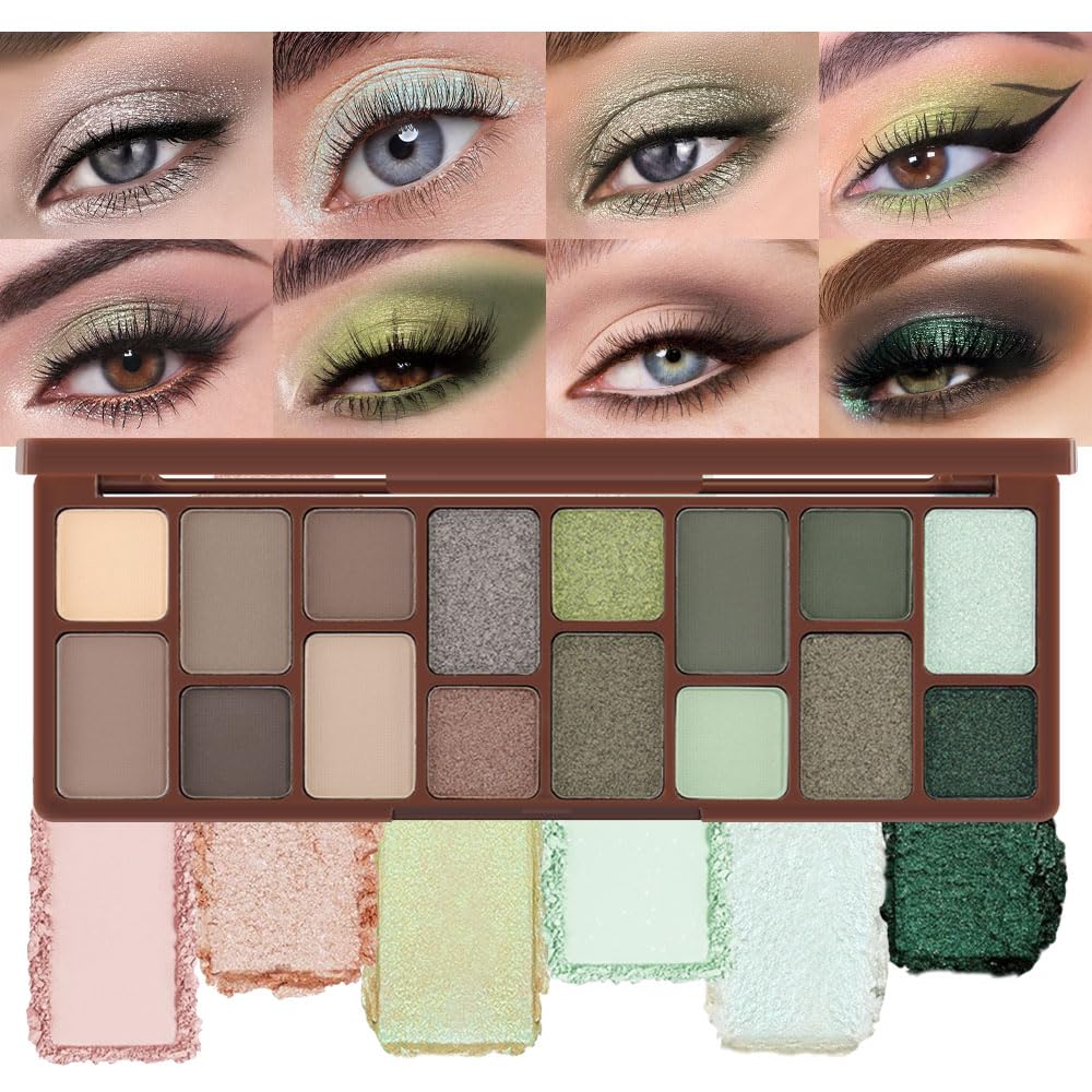 AMY'S DIARY 16-color nude eye shadow palette offers versatile day-to-night looks.