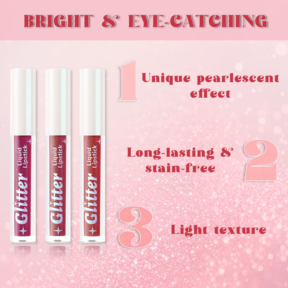AMY'S DIARY glitter lipstick set packaging highlights premium glow and gifting appeal.