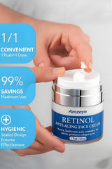 AMZEYE Retinol Face Cream night-application promotes soothing nightly routine
