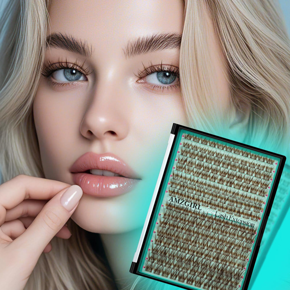 AMZGIRL LASH brown clusters durable and reusable with proper care.