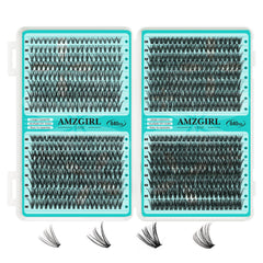 AMZGIRL LASH clusters tray with 640pcs for quick at-home looks