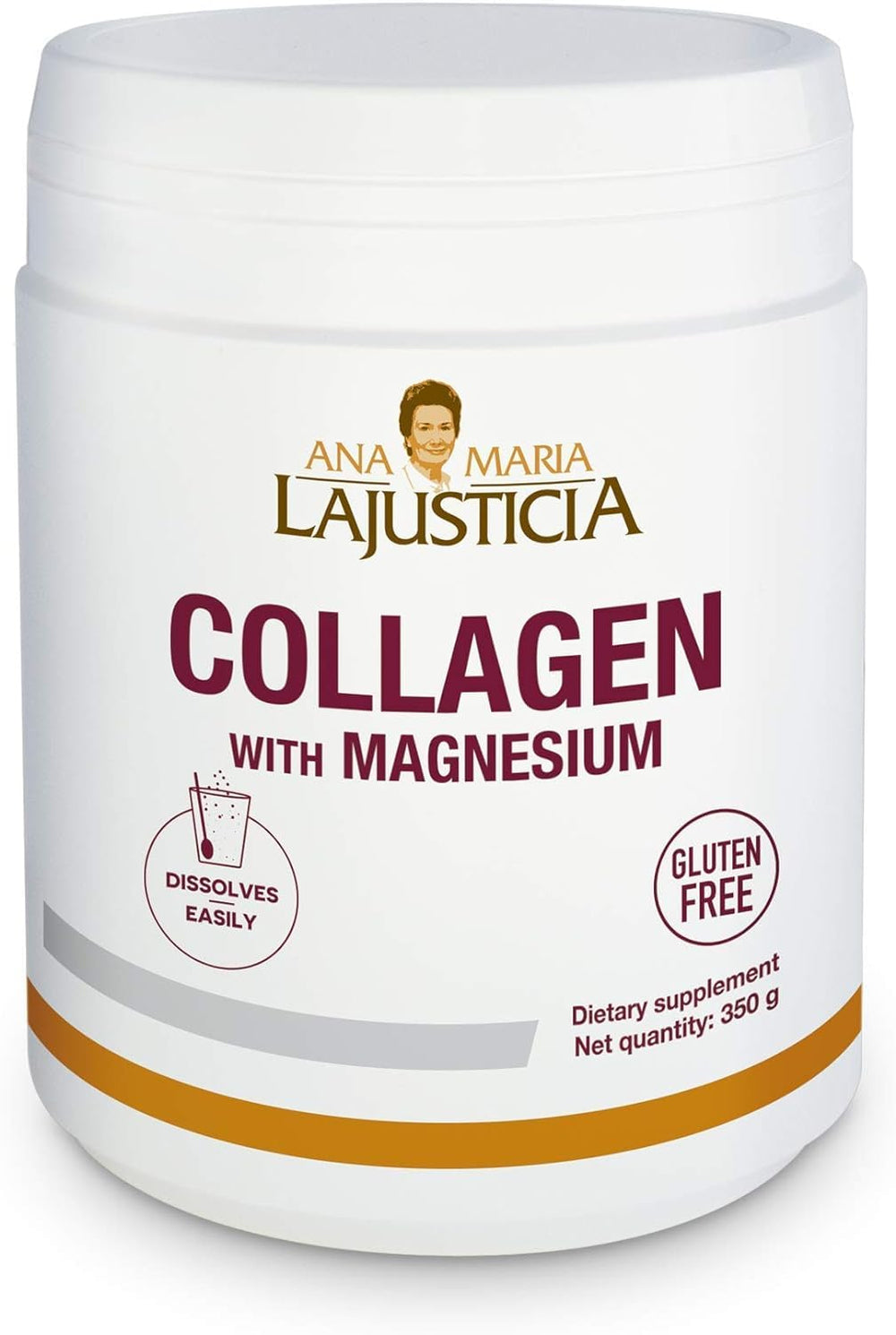 Ana Maria Lajusticia Collagen with Magnesium Powder 350g Natural Taste
