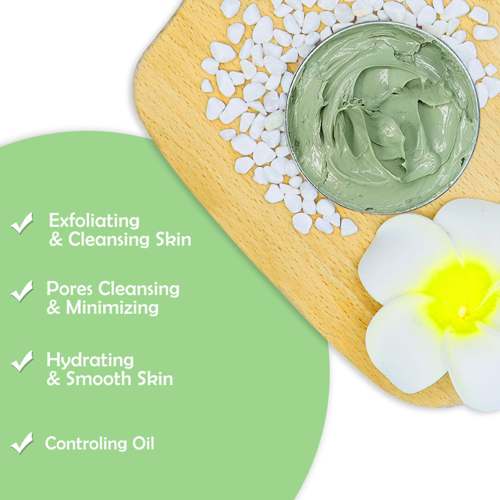 Ingredient chart hints at kaolin and natural oils in ANAI RUI Green Tea Mask