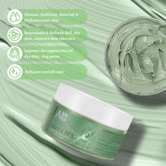 Scoop-ready texture of ANAI RUI Green Tea Mask for smooth facial coverage