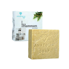 Anatolia Soap wild pistachio bar in hand for daily cleansing.