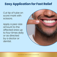 Use with braces and dentures — Anbesol Gel Maximum Strength for mouth pain relief