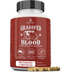 Ancestral Supplements Grass Fed Blood is Blood, Liver & Spleen Formula packaging