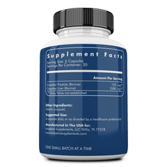 Ancestral Supplements grass-fed liver beef ingredients close up highlighting purity.