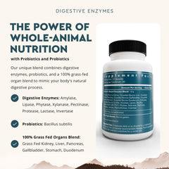 Ancestral Supplements Grass-Fed Organ Blend label highlights diverse organs.