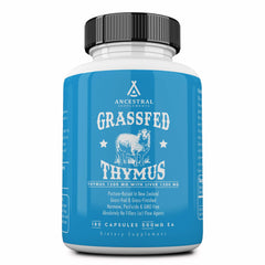 Ancestral Supplements Grass Fed Ovine Thymus Glandular Extract 3000mg with Grass-Fed Beef Liver, 180 Capsules