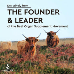 Green pasture image for Ancestral Supplements grass-fed sourcing and sustainability