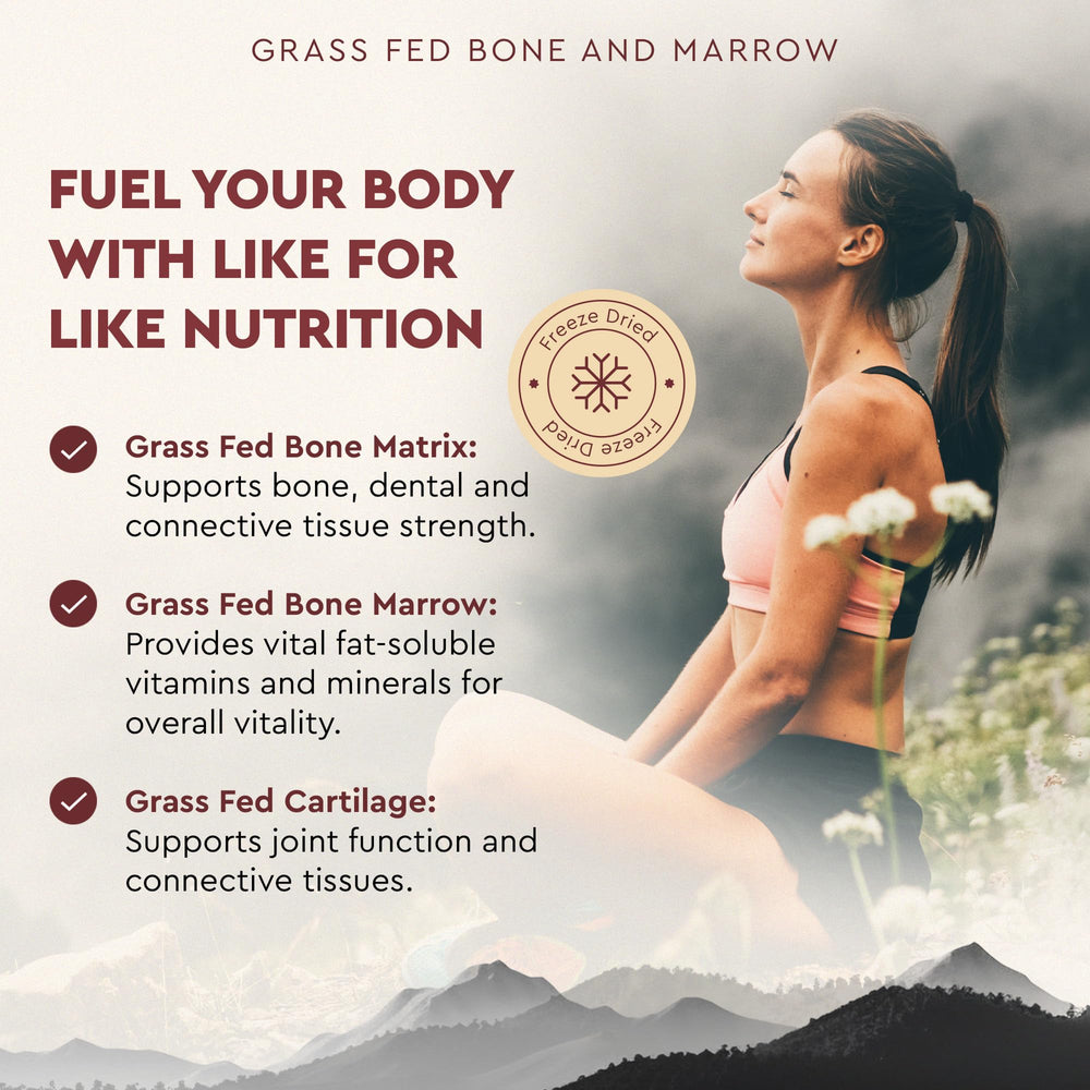Ancestral Supplements pasture-raised cows in green fields convey grass-fed authenticity.