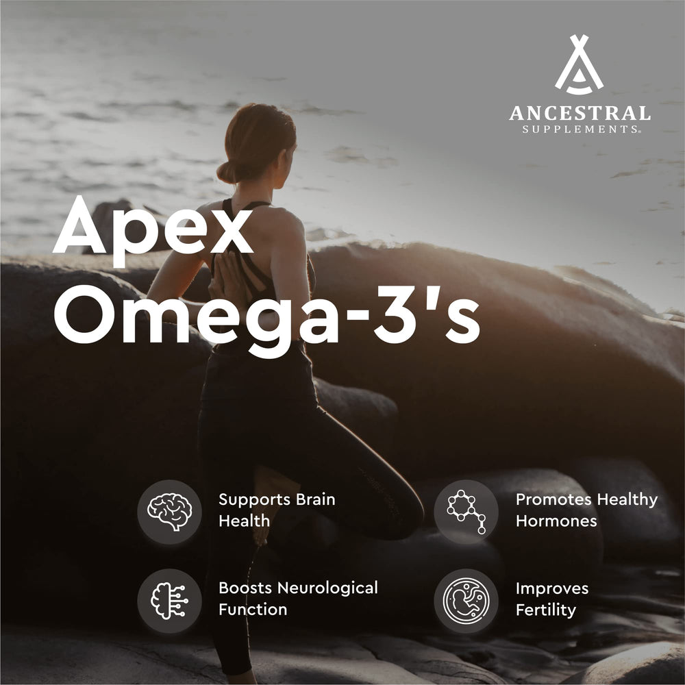 Nutrition label highlighting omega-3s DHA, EPA, ETA