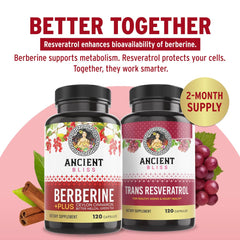 Green Tea Extract and Berberine capsules arranged together