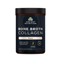 Front label of Ancient Nutrition Bone Broth Collagen Powder 15.9oz